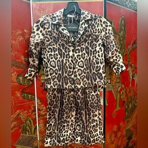 DOLCE AND GABBANA CHILDRENS SILK LEOPARD PAJAMAS 3